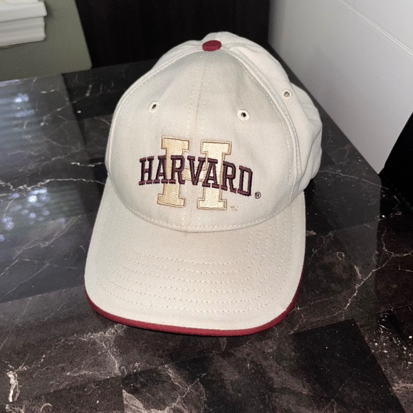 Vintage Harvard Hat University Square Adjustable Metal Clasp Ball Cap Crimson - Picture 1 of 6